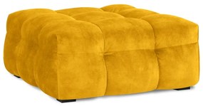 Pouf in velluto giallo Vesta - Windsor &amp; Co Sofas