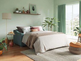 Amber divano letto matrimoniale in tessuto smacchiabile T05 verde