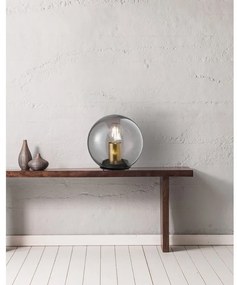 Lampada da tavolo in vetro nero , ø 20 cm Dini - Fischer &amp; Honsel