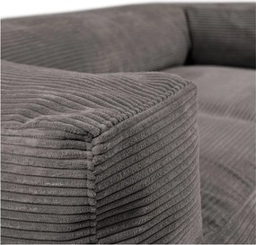 Puof a sacco color mattone con rivestimento in velluto a coste Sofa MooG – SLOWDOWN