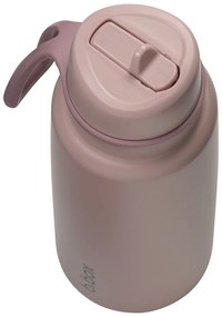 Bottiglia termica in acciaio inox con cannuccia 1l - berry smoothie