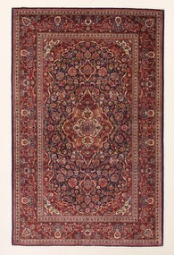 Kashan Tappeto 210x130 (Iran) Annodato A Mano