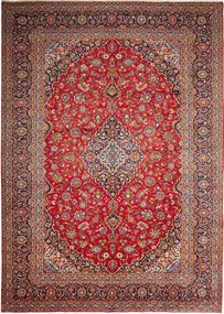 Kashan Tappeto persiano 280 x 390 Rosso (Iran) Annodato A Mano