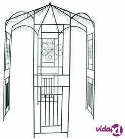 vidaXL Arco da Giardino 250 cm Verde Scuro