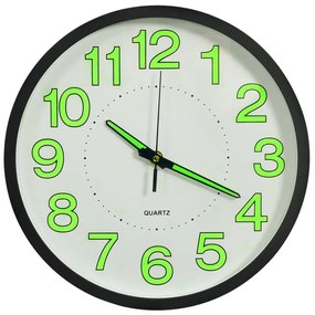 Orologio Da Parete Luminoso Nero 30 Cm /
