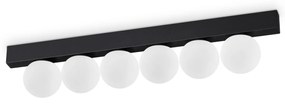 Plafoniera Contemporanea Ping Pong Metallo Nero Led Integrato 18W 3000K Ip20