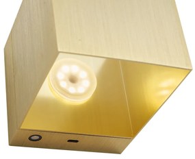 Lampada da parete moderna oro con LED e dimmer touch ricaricabile - Joris