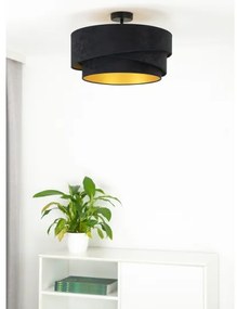 Duolla - Lampadario a plafone KOBO 1xE27/15W/230V diametro 45 cm nero