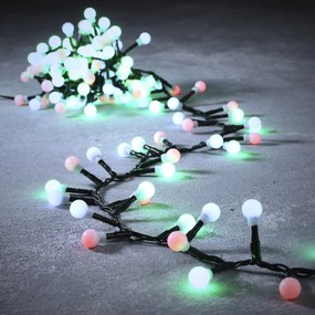 Luci per albero di Natale verdi con 550 LED multicolor 14m IP44 - Comet