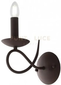 Applique a parete ginevra corten 1 luce attacco e14 21x12x22cm con ...