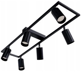 Faretto 6xGU10/30W/230V nero