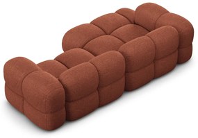 Divano angolare color mattone (con penisola a sinistra/con chaise lounge) Loretto – Cosmopolitan Design