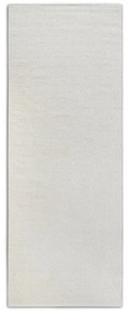 Passatoia in misto lana intrecciata a mano color crema 80x200 cm Pradesh Natural White - Elle Decoration