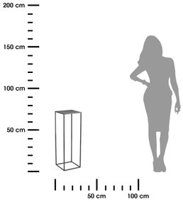 Portafiori 70x24 cm antracite