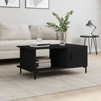 Tavolino da Salotto Nero 90x50x40 cm in Legno Multistratocod mxl 103075