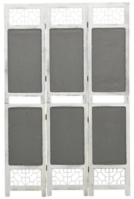 Divisorio A 3 Pannelli Grigio 105x165 Cm İn Tessuto /