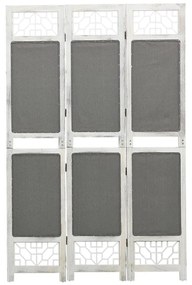 Divisorio A 3 Pannelli Grigio 105x165 Cm İn Tessuto /