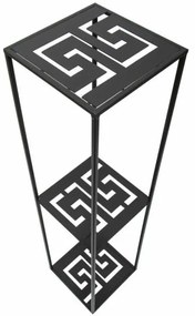 Portafiori 100x24 cm nero