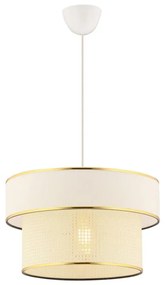 Lampadario a cavo ERO 1xE27/60W/230V crema/oro