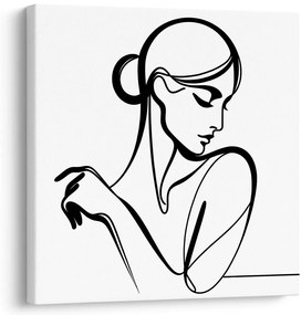 Quadro su tela – Linea femminile misteriosa