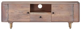 Mobile porta tv 118x30x40 cm in legno massello di acacia