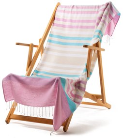 Telo da mare in Cotone Confetto Rainbow Fouta Caleffi