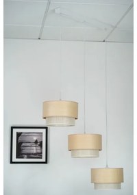 Brilagi - Lampadario a cavo ARIZONA BOHO 3xE27/15W/230V beige/bianco