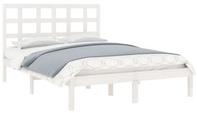 Giroletto bianco in legno massello 135x190 cm double