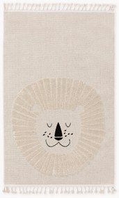 Tappeto per bambini con nappe e motivo in rilievo Momo