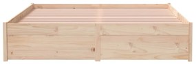 Giroletto 135x190 cm 4ft6 double in legno massello di pino
