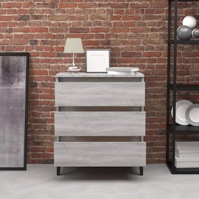 Credenza grigio sonoma 60x35x69 cm in legno multistrato