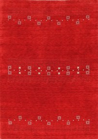 Loribaft Tappeto 170 x 240 Rosso (Indian) Realizzato A Mano