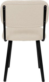 Sedia da pranzo color crema Jake – White Label