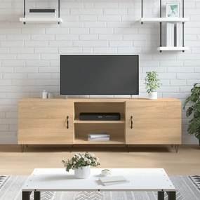 Mobile Porta Tv Rovere Sonoma 150x30x50 Cm İn Legno Multistrato /