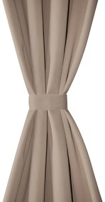 Tende Oscuranti Blackout Crema Con Anelli Di Metallo 135 X 245 Cm 2 Pz /