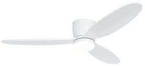 Ventilatore da soffitto intelligente bianco con LED e telecomando - Sofio