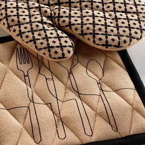 Presine in cotone riciclato in set da 2 Cuisiline - douceur d'intérieur