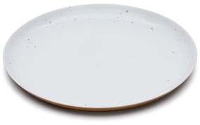 Kave Home - Piatto piano Publia in ceramica bianca
