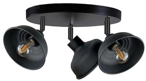 Faretto FAUN 3xE27/60W/230V nero