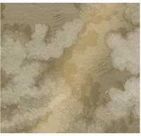 KEK Amsterdam Wandbild Engraved Clouds Gold 2 - L