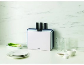 Set di 3 taglieri e coltelli con supporto Nest Plus - Joseph Joseph