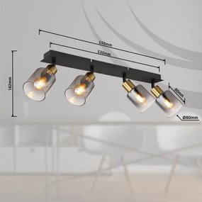 Globo 54310-4 - Faretto HOLLSY 4xE14/25W/230V