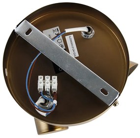 Faretto da soffitto rotondo bronzo orientabile e girevole - Karin 2