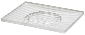 Porta Sapone Bianco in Plastica Trasparente