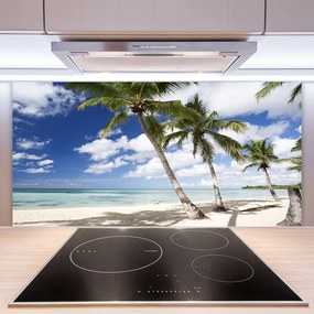 Pannello cucina paraschizzi Mare spiaggia Palma Paesaggio 100x50 cm