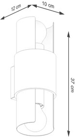 Sollux SL.1674 - Applique FLASH 2xE27/15W/230V bianco