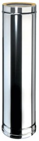 Condotto a doppia parete Tubo DP coib Aisi 316L d.150/200 in inox 100 cm