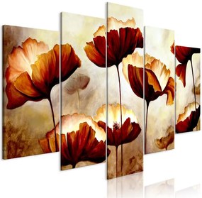 Quadro High Summer (5 Parts) Wide  Colore Grigio, Dimensioni e Misure 200x100