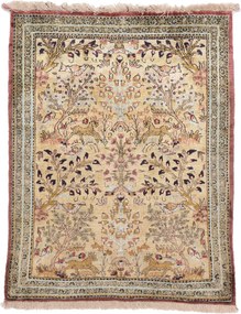 Ghom Tappeto 60 x 80 (Iran) Annodato A Mano