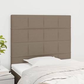 Testiera 2 Pz Tortora 100x5x78/88 Cm İn Tessuto /